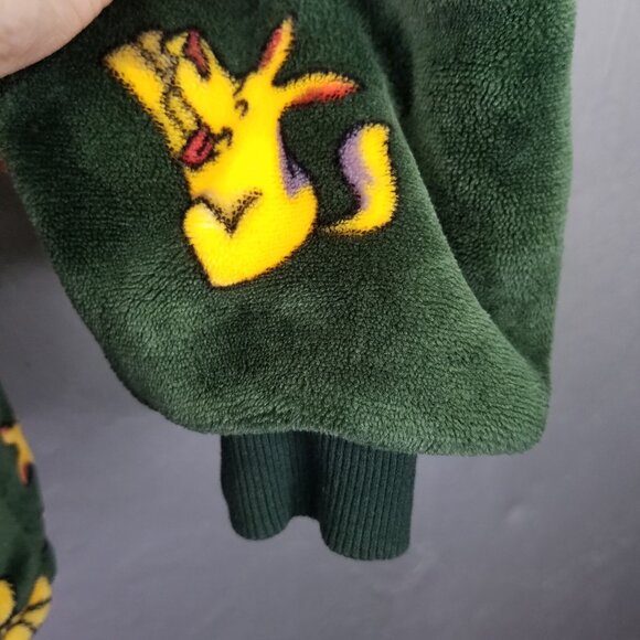 OODIE Oversized Hoodie Children's Age 4-13 yrs German Shepherd Dog Green Fleece - Picture 5 of 13